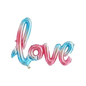 بادکنک فویلی love گرادینت