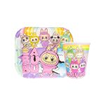 پیش دستی و لیوان تم تولد لبوبو