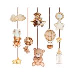 آویز تم تولد تدی