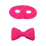 ست ماسک و پاپیون بلک لایت