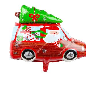 بادکنک فویلی ماشین بابانوئل