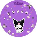 بنر گرد تم تولد کرومی