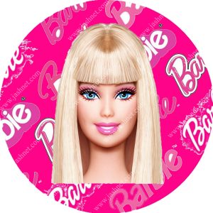 بنر گرد تم تولد باربی