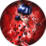 بنر گرد تم تولد دختر کفشدوزک