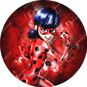 بنر گرد تم تولد دختر کفشدوزک