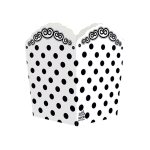 پاپ کورن تم تولد سفید خال مشکی