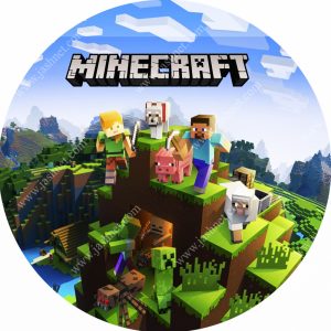 بنر گرد تم تولد ماینکرافت