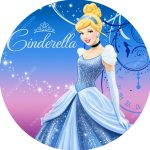 بنر گرد تم تولد سیندرلا