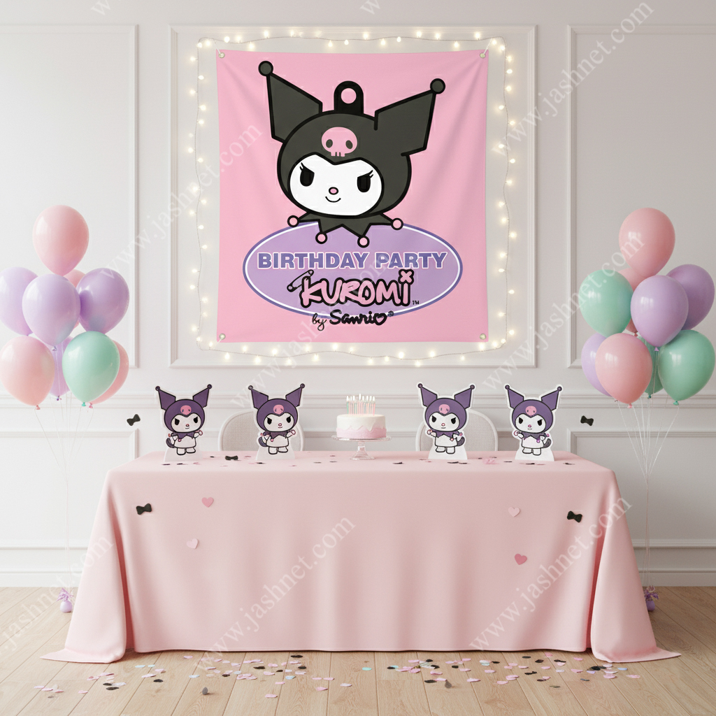 بنر تم کرومی کد BT1073 4 بنر تم تولد کرومی