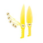 کارد و کفگیر تم تولد تاج سفید طلایی