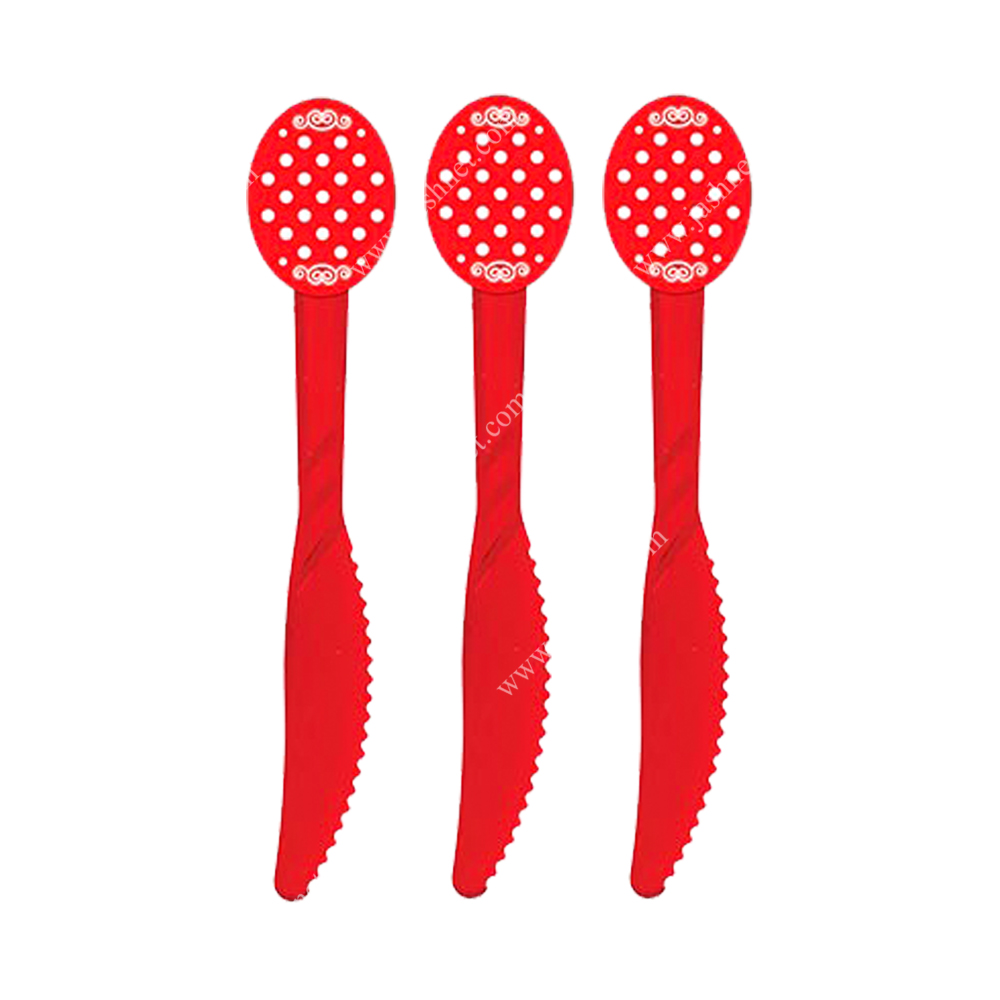 کارد تم تولد قرمز خال سفید کد BT988 4 کارد قرمز خال سفید