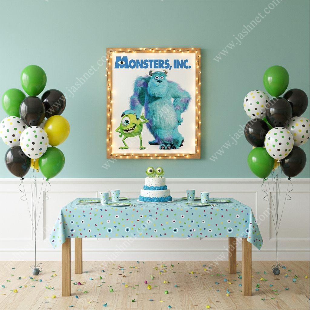 بنر تم کارخانه هیولاها کد BT1092 4 بنر تم کارخانه هیولا ها