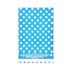 سفره تم تولد آبی خال سفید