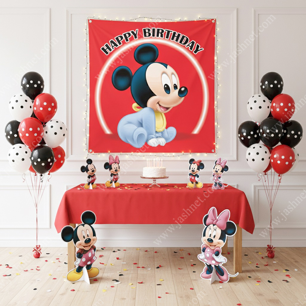بنر تم میکی موس کد BT1141 4 بنر تم تولد باب اسفنجی